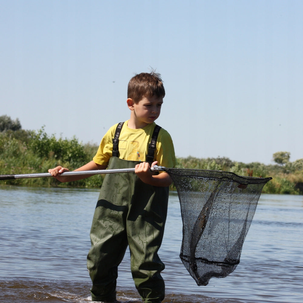 Children's bottoms 3Kamido, waders, waders - MORO, green r.34/35 Dominant material PVC