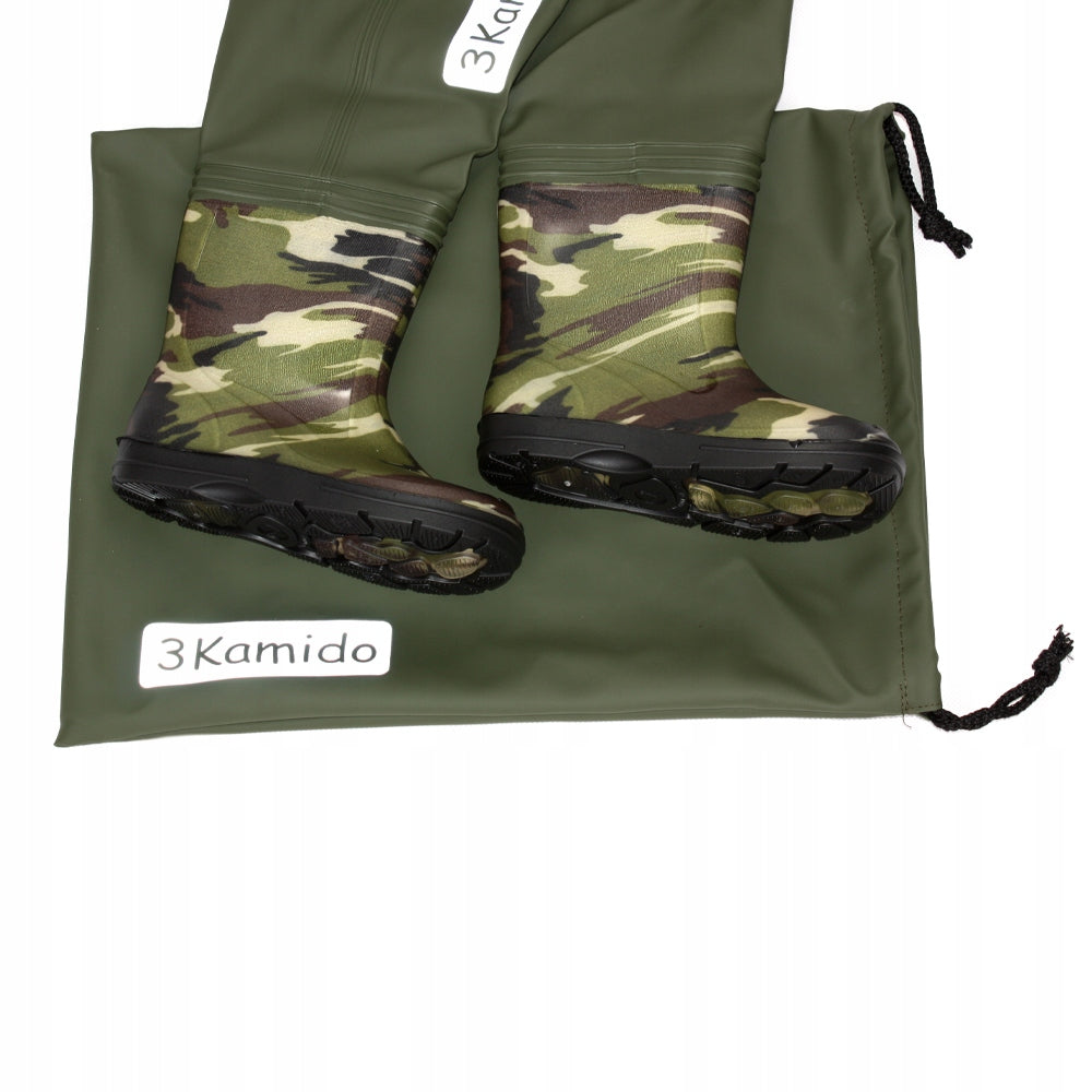 Children's bottoms 3Kamido, waders, waders - MORO, green r.34/35 Model moro