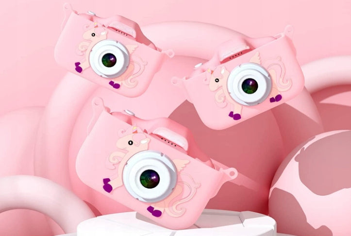 Children's camera pink with unicorn Manufacturer code QRQW