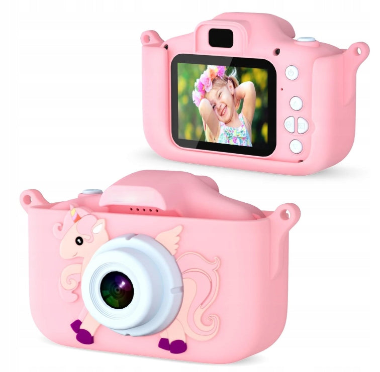 Children's camera pink with unicorn