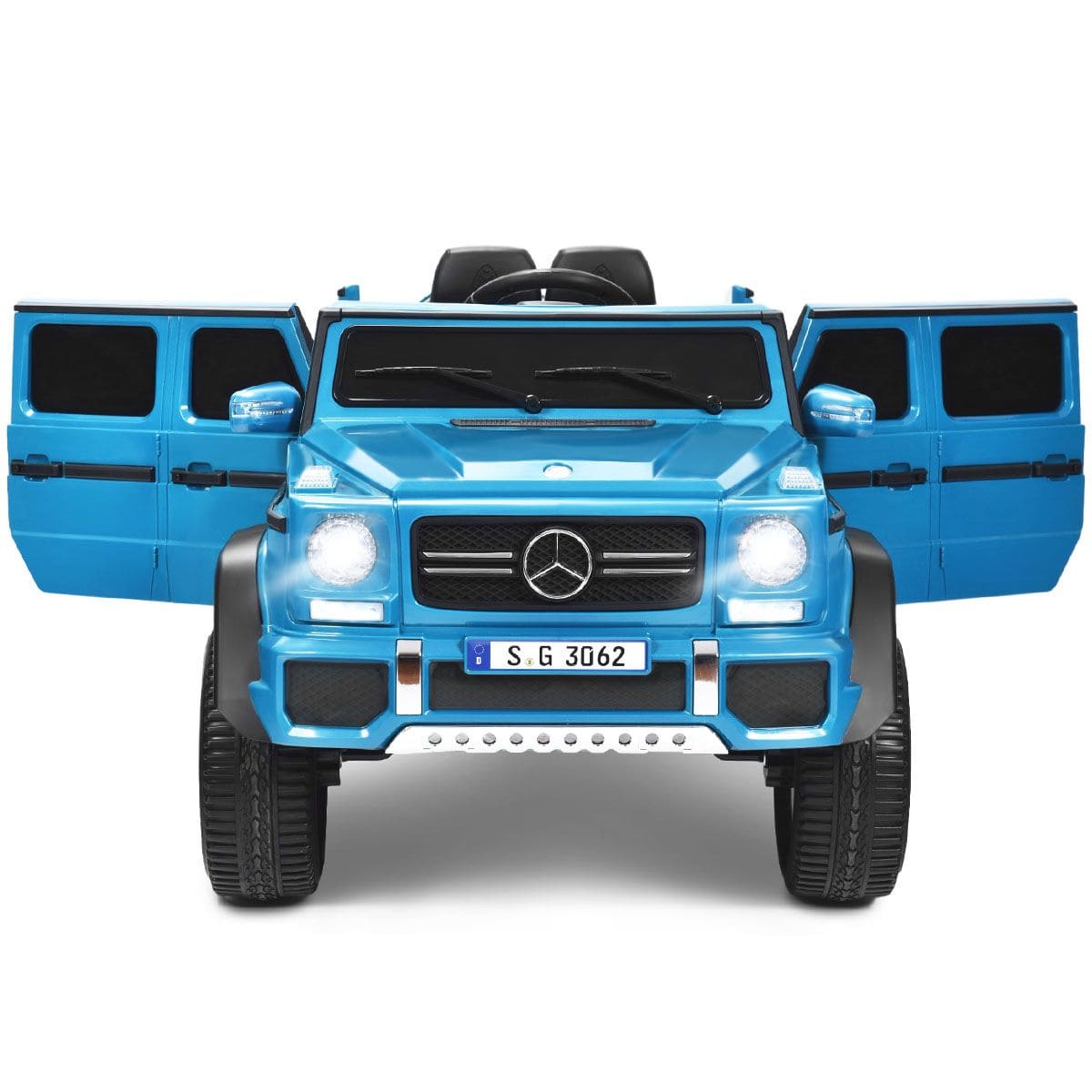 Children's car Mercedes Benz Maybach G650-S LED blue Brand Costway