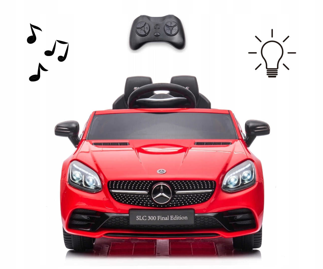 Children's car for electric battery LED Mercedes-Benz SLC Milly Mally Packaging status original