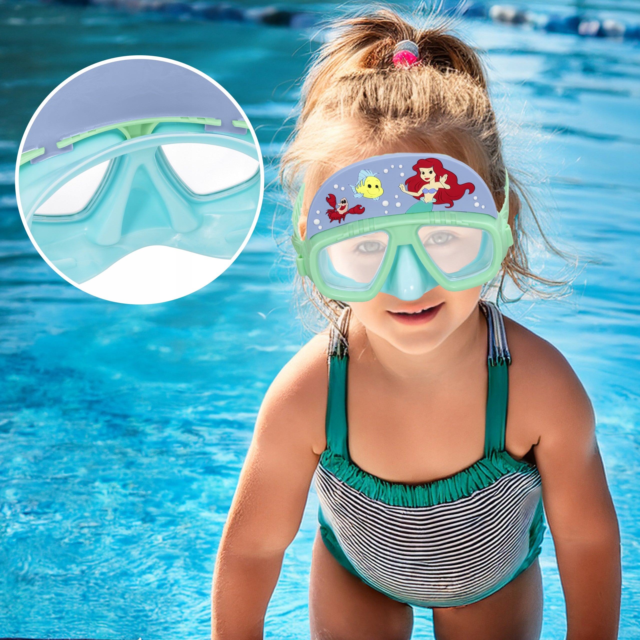 Children's diving mask, glasses Bestway 9103D green Manufacturer code STR-9103D/25