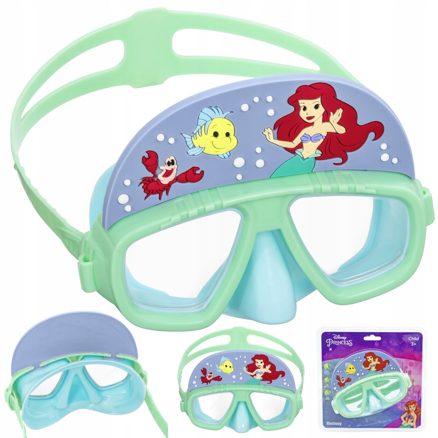Children's diving mask, glasses Bestway 9103D green Packaging status original