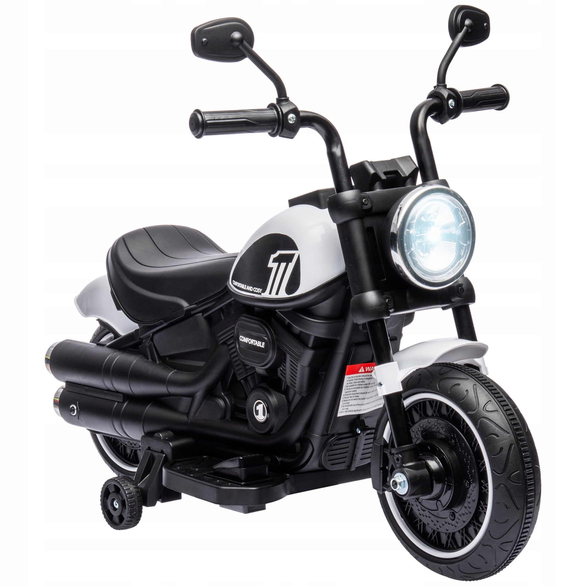 Children's electric motorcycle 1,5-3 years, safe black