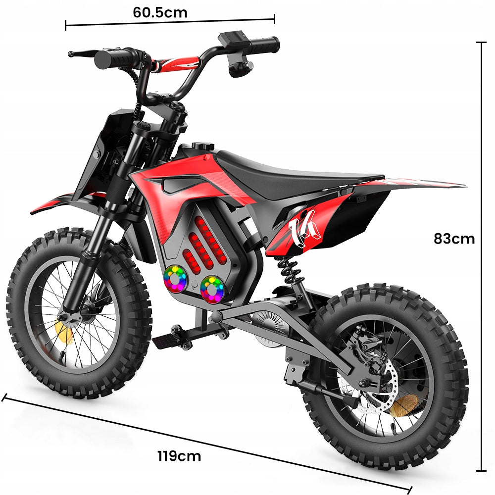 Children's electric motorcycle 500W 187,2WH Girls/Boys iscooter A14 Manufacturer code A14 motocykl 500W 27KM/H 187,2WH Bluetooth