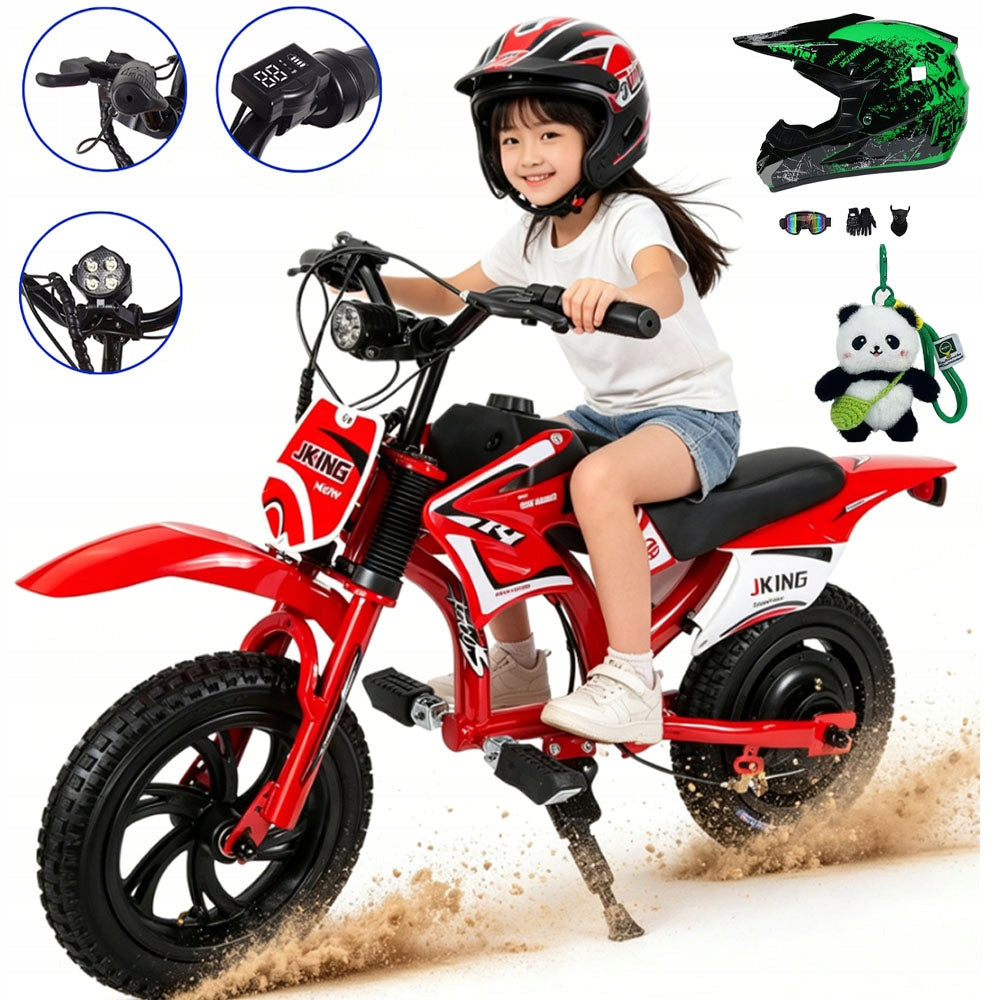 Children's electric motorcycle JKING C6 300W 16km/h 25,2V 2600mAh 12"
