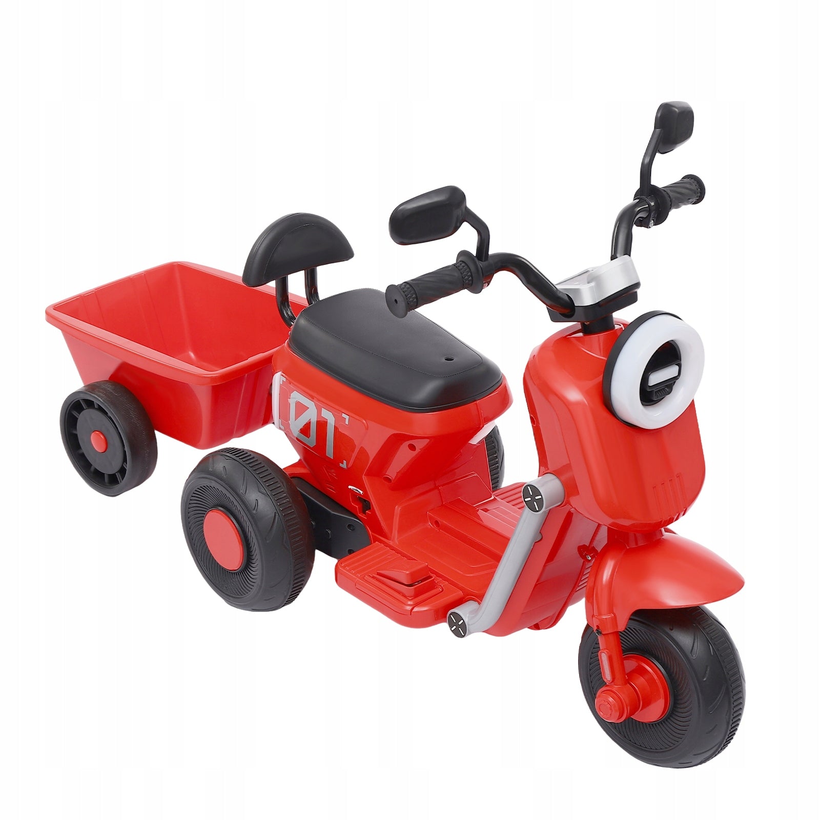 Children's electric motorcycle with a Cargo Box Manufacturer code 436-56985