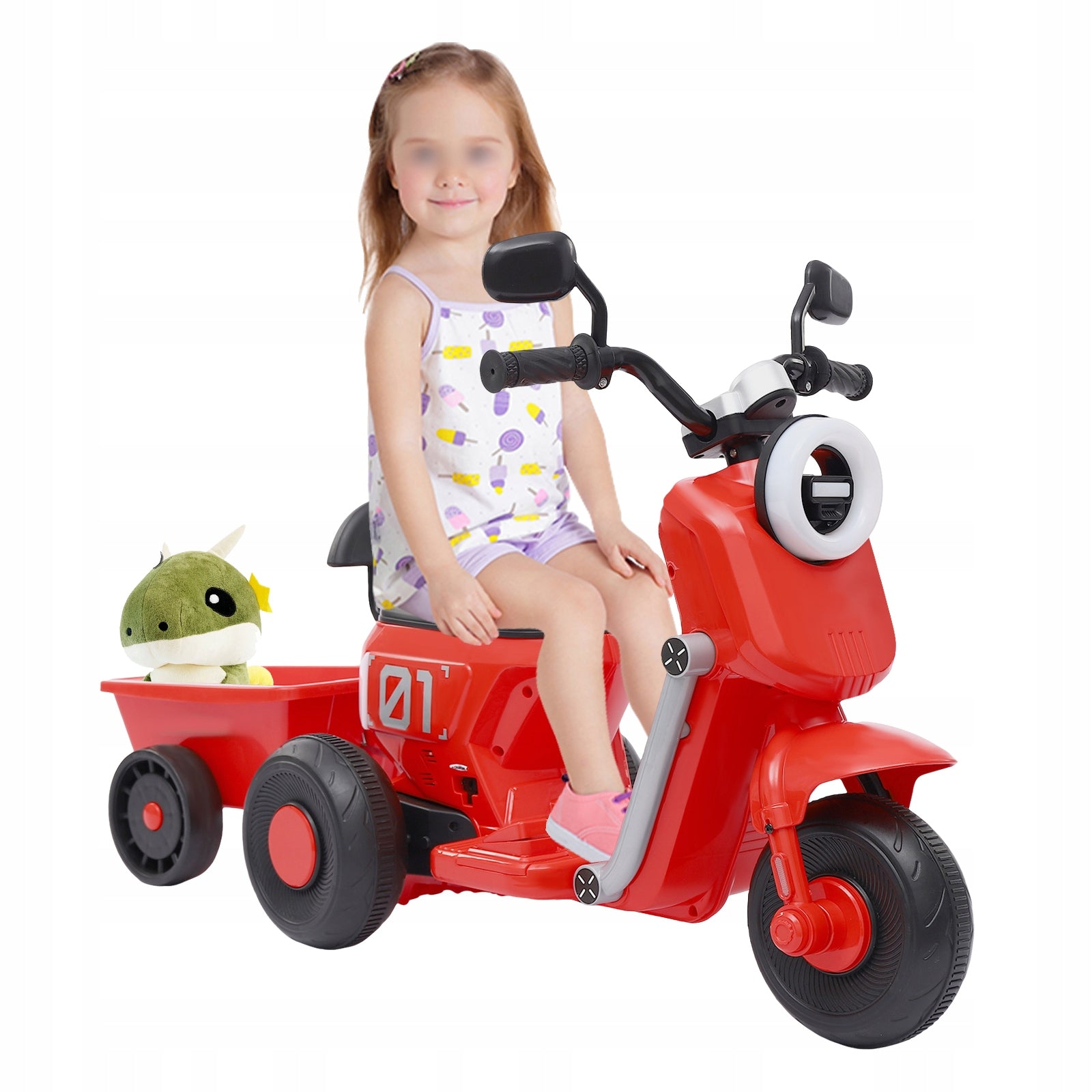 Children's electric motorcycle with a Cargo Box