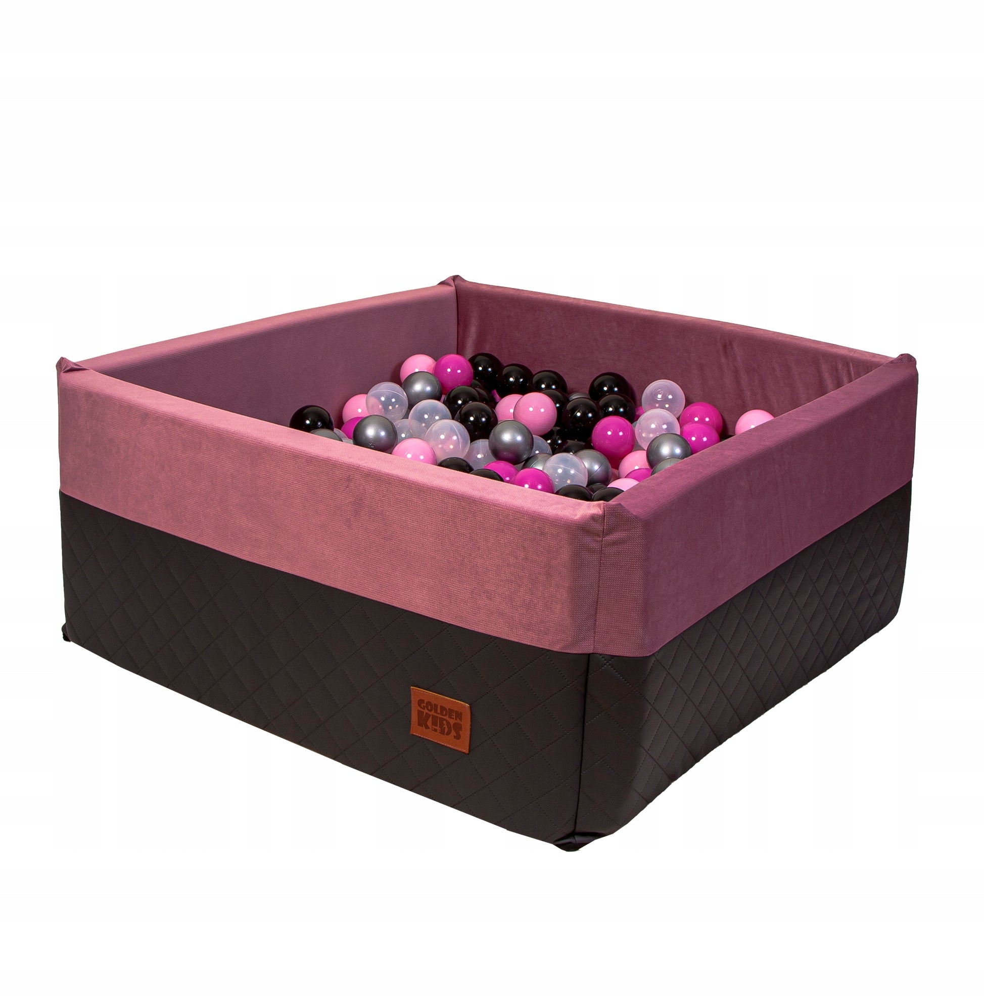 Children's foam pool ECO-VELVET 120x120x40 square toys +500 balls Packaging status original