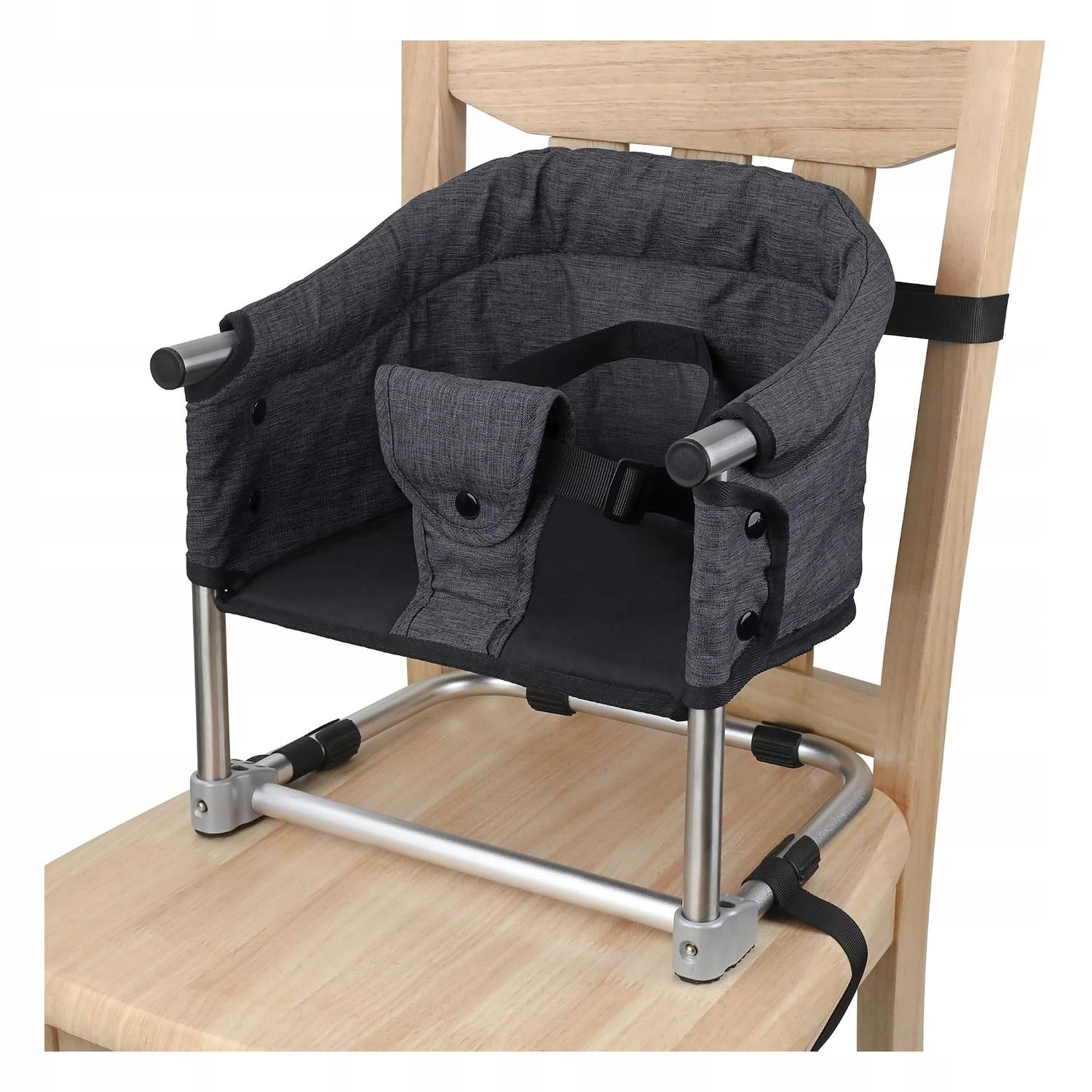 Children's folding chair for feeding 6-36 months Color black