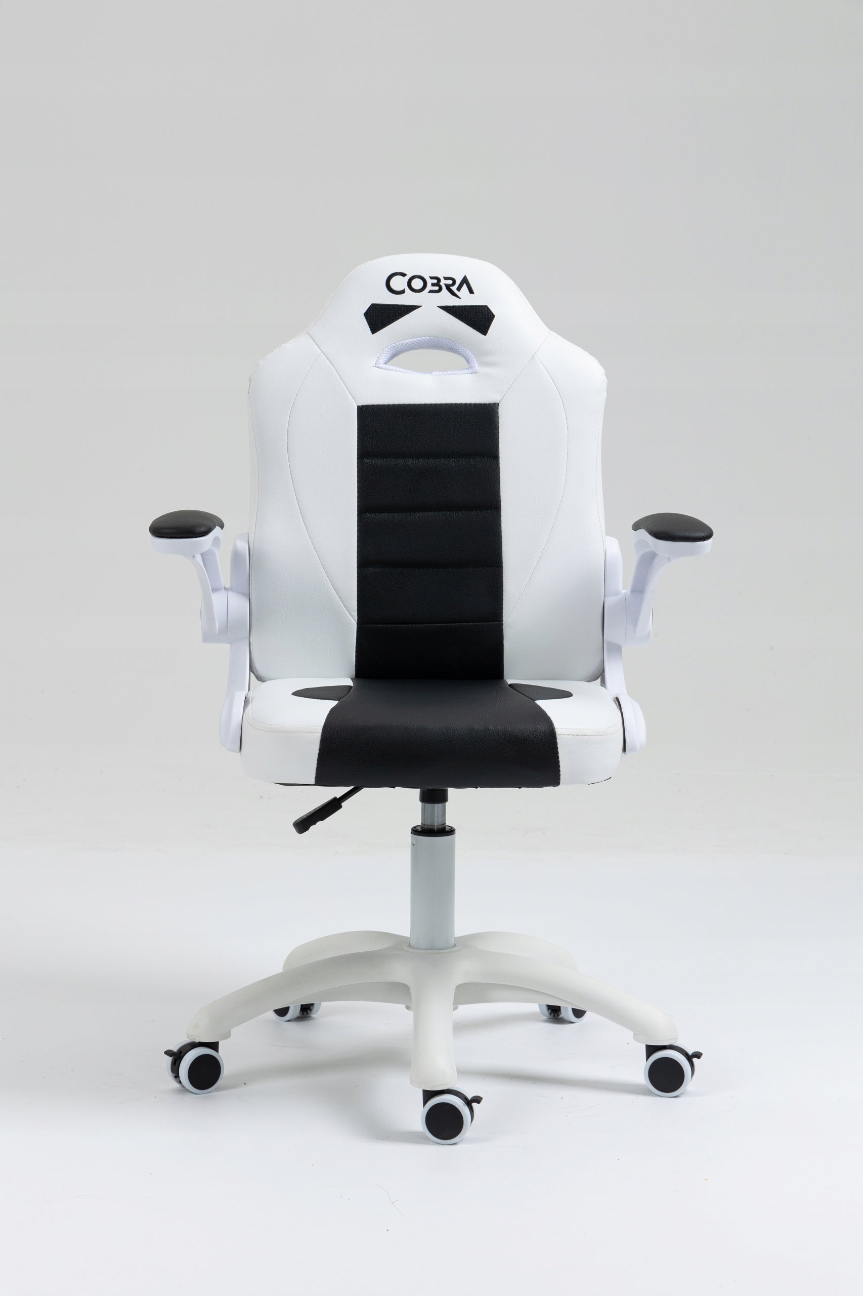 Children's gaming chair Cobra JUNIOR CRF-2303 White and black leather