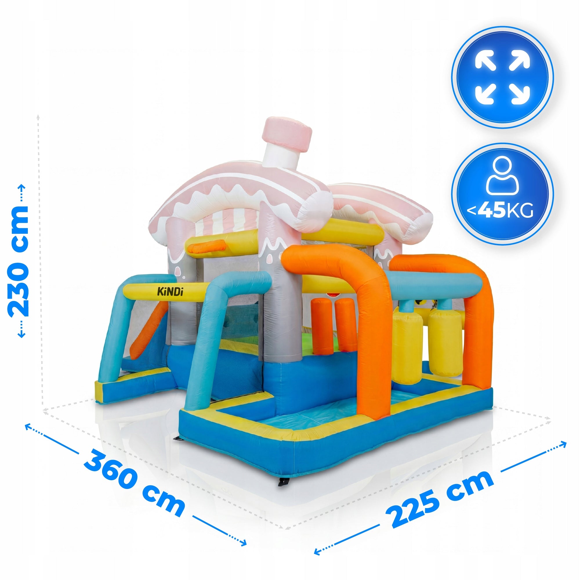 Children's garden inflatable castle square toys water slide Packaging status original