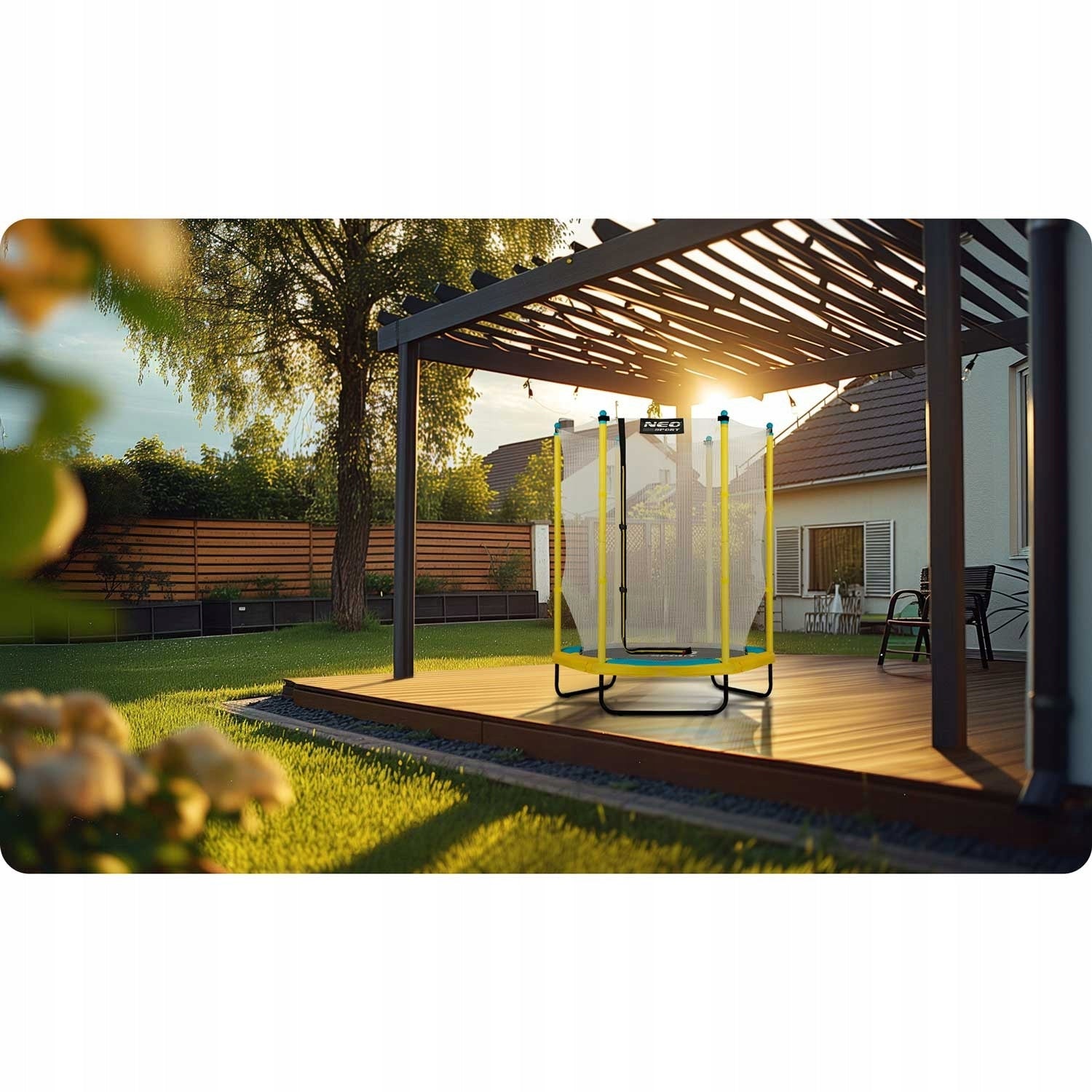 Children's garden trampoline 140 cm 4,5ft Neo-Sport Manufacturer code NS-04W240F