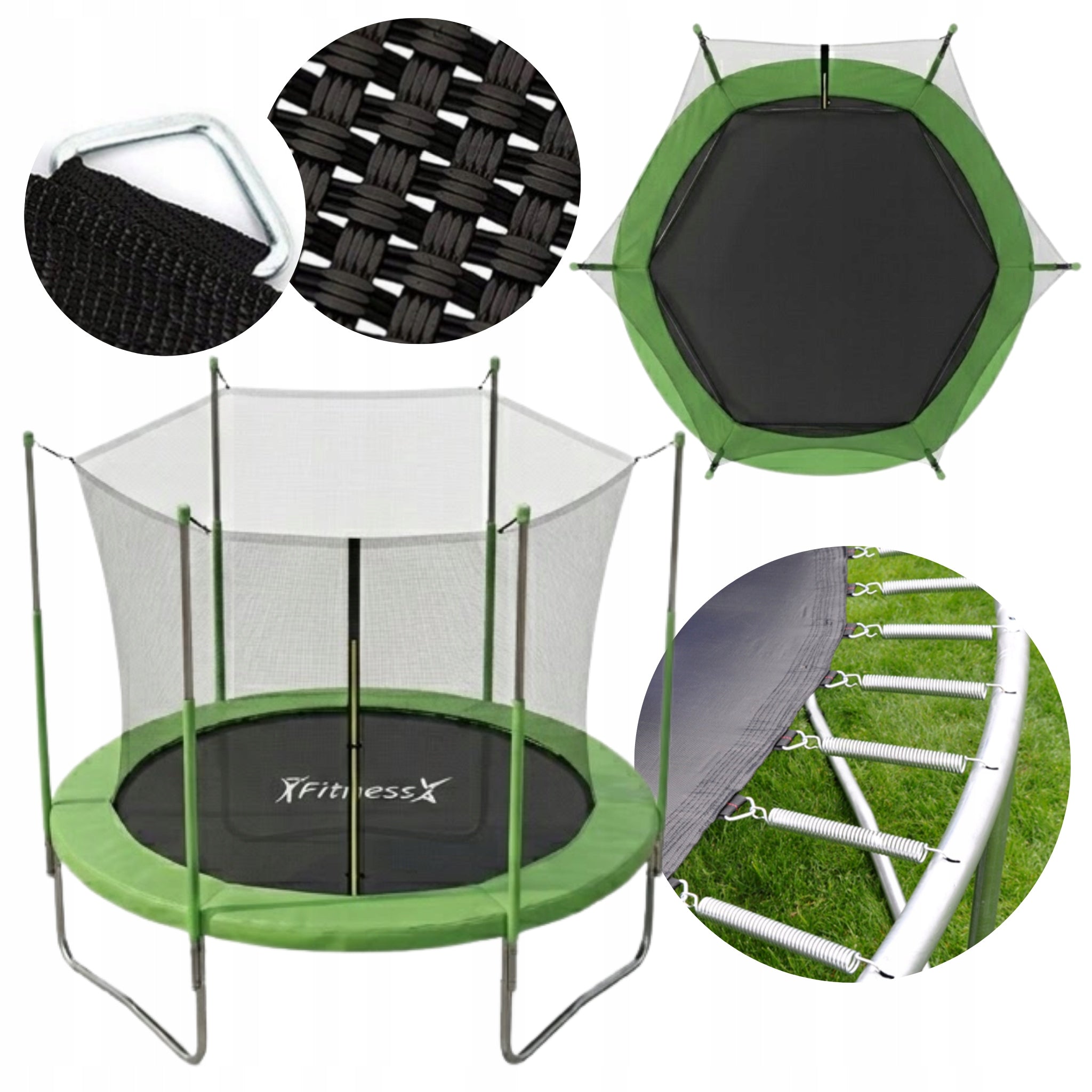 Children's garden trampoline Fitness-Star 183cm 6ft with inner net Packaging status original