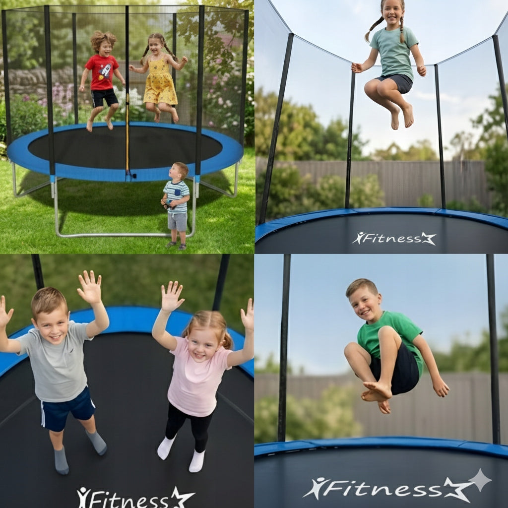 Children's garden trampoline Fitness-Star 183cm 6ft with outdoor net Kind with net
