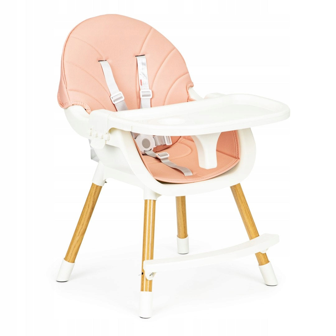 Children's high chair 6m+ for feeding adjustable folding 2in1 Manufacturer code Krzesełko dla dziecka dzieci z pasami 36 4073