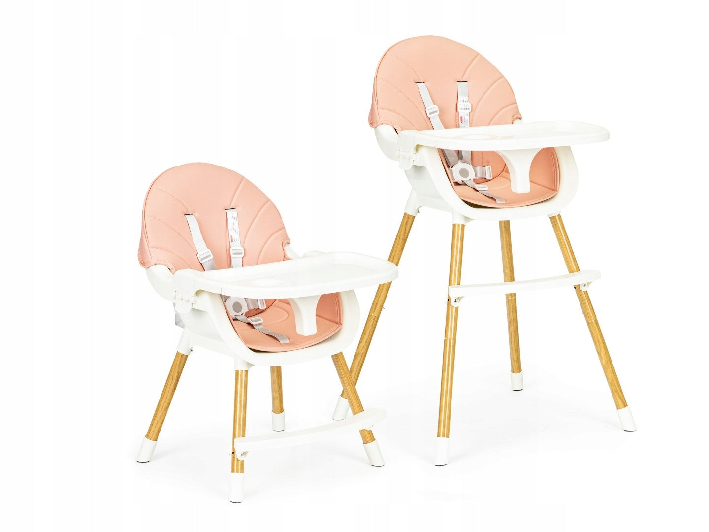 Children's high chair 6m+ for feeding adjustable folding 2in1