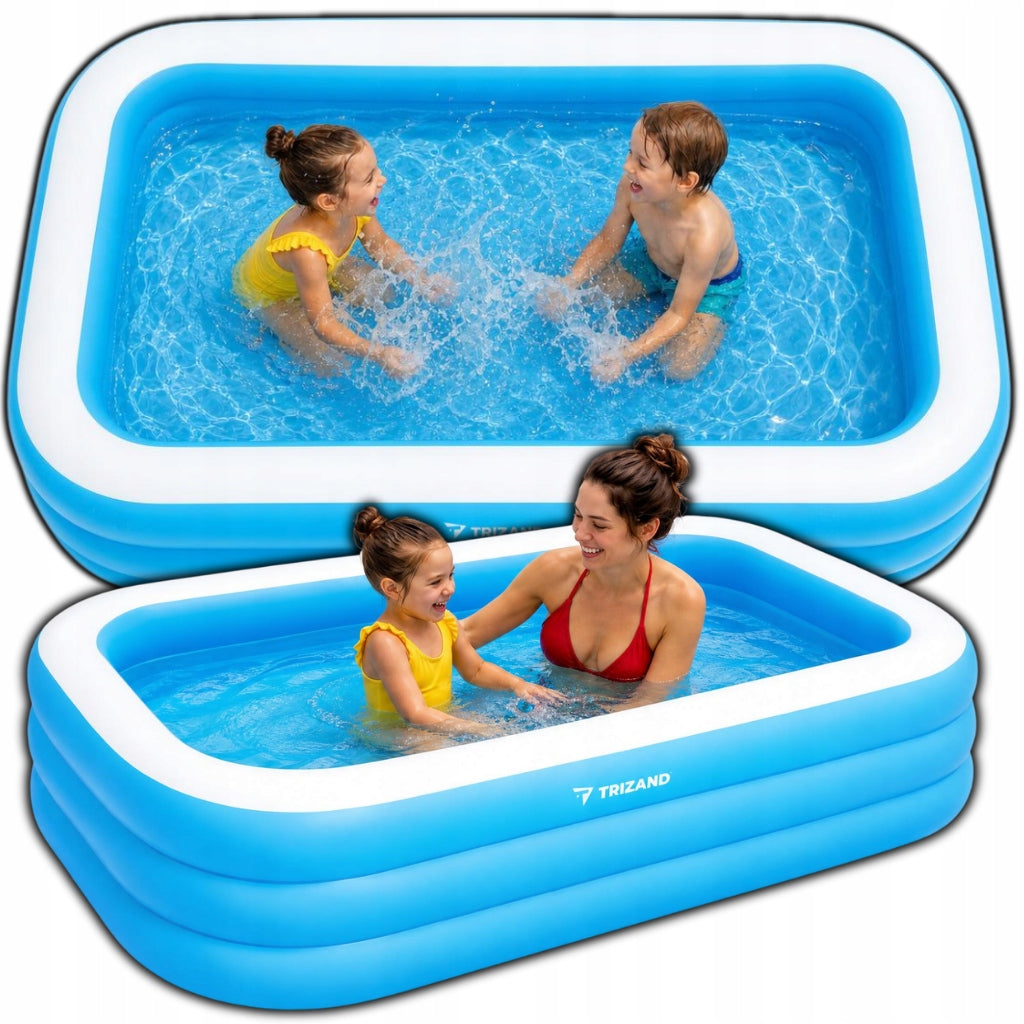 Children's inflatable garden pool family for summer holiday 185x130x50cm