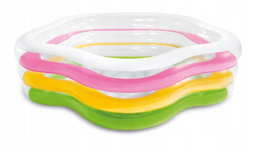 Children's inflatable garden pool paddling pool soft bottom Intex 56495