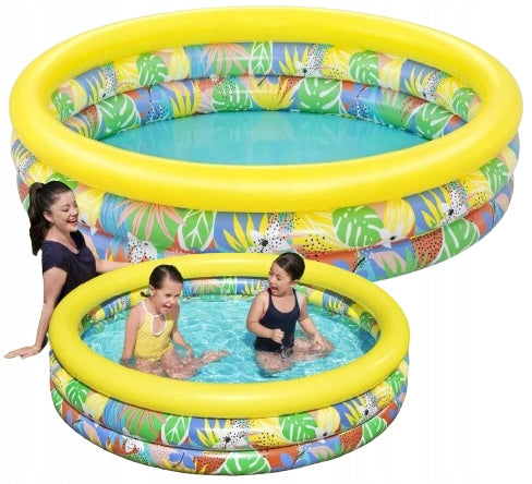 Children's inflatable pool Paddling pool 168cm Round garden inflatable pool