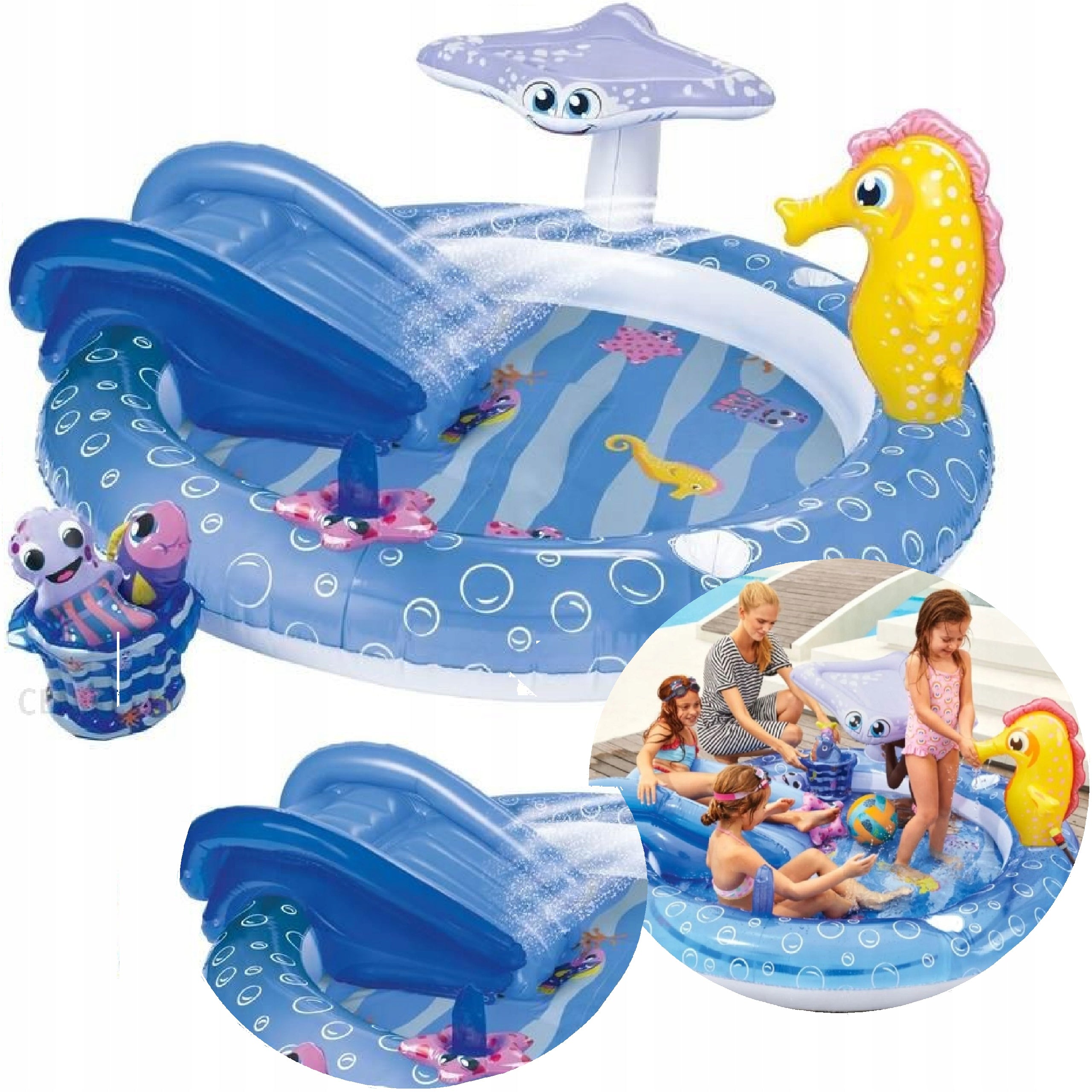 Children's inflatable pool water playground water slide + TOYS 1,5+