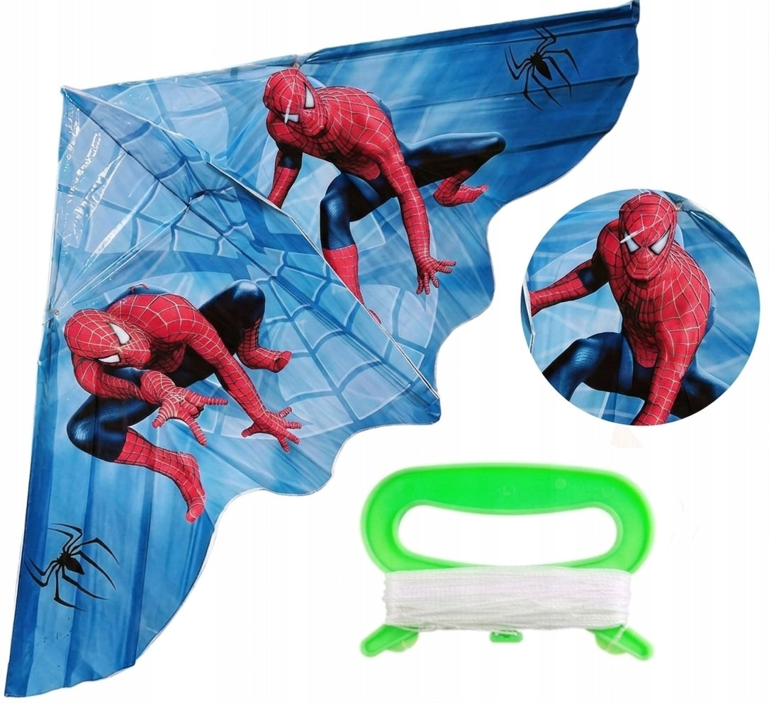 Children's kite large Spider Man colorful children's durable + rope