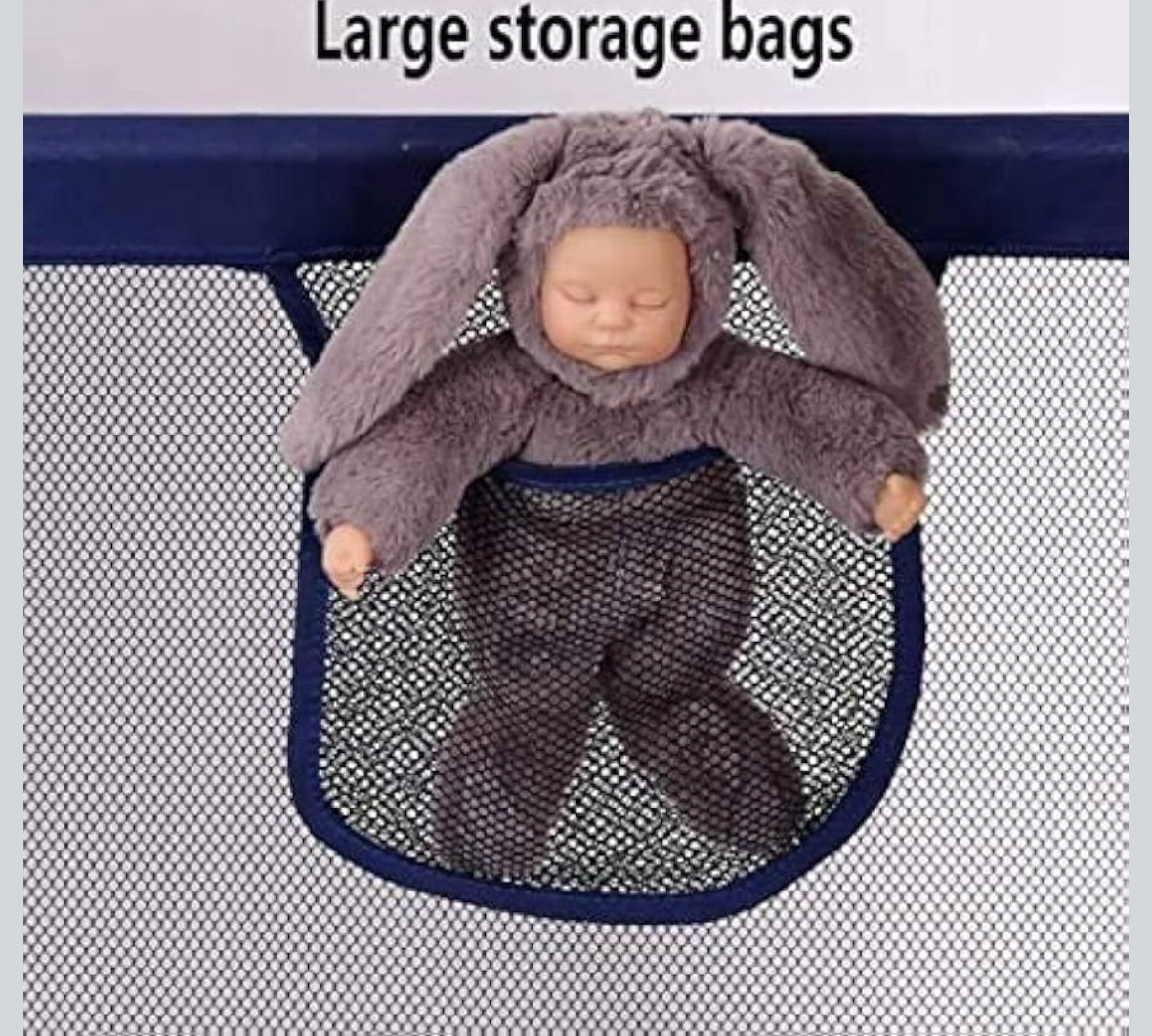 Children's playpen Crawling Fence, folding square toys Color gray