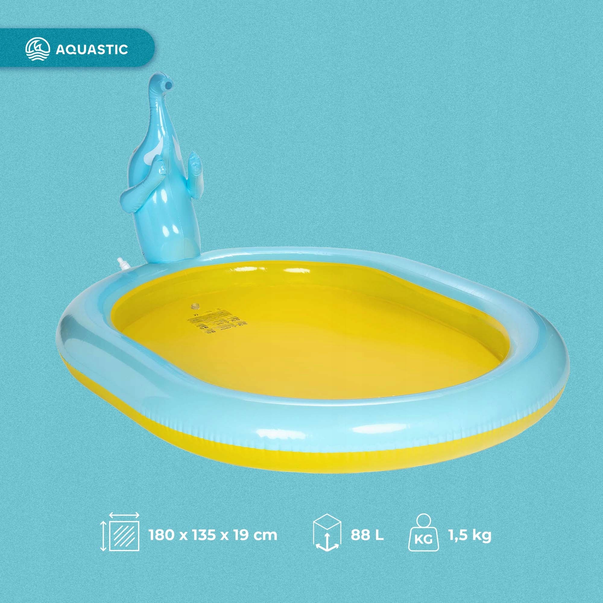 Children's pool with fountain AQUASTIC 180cm VERSATILE DURABLE Manufacturer code ASP-180E