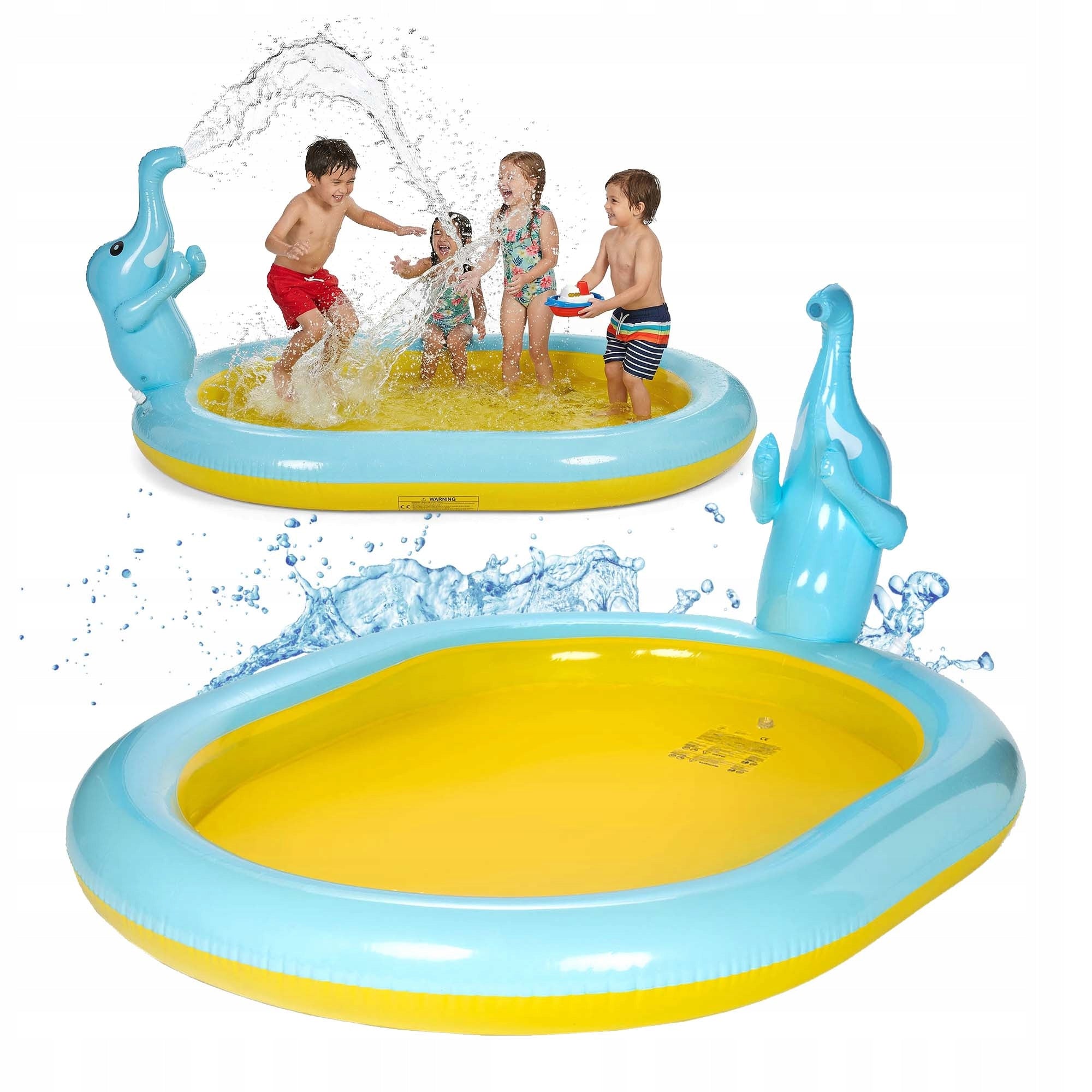Children's pool with fountain AQUASTIC 180cm VERSATILE DURABLE