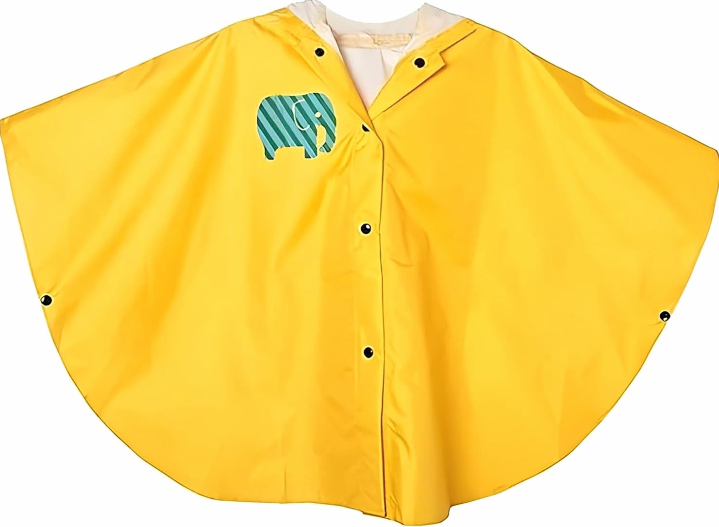 Children's raincoat yellow size m light with hood long