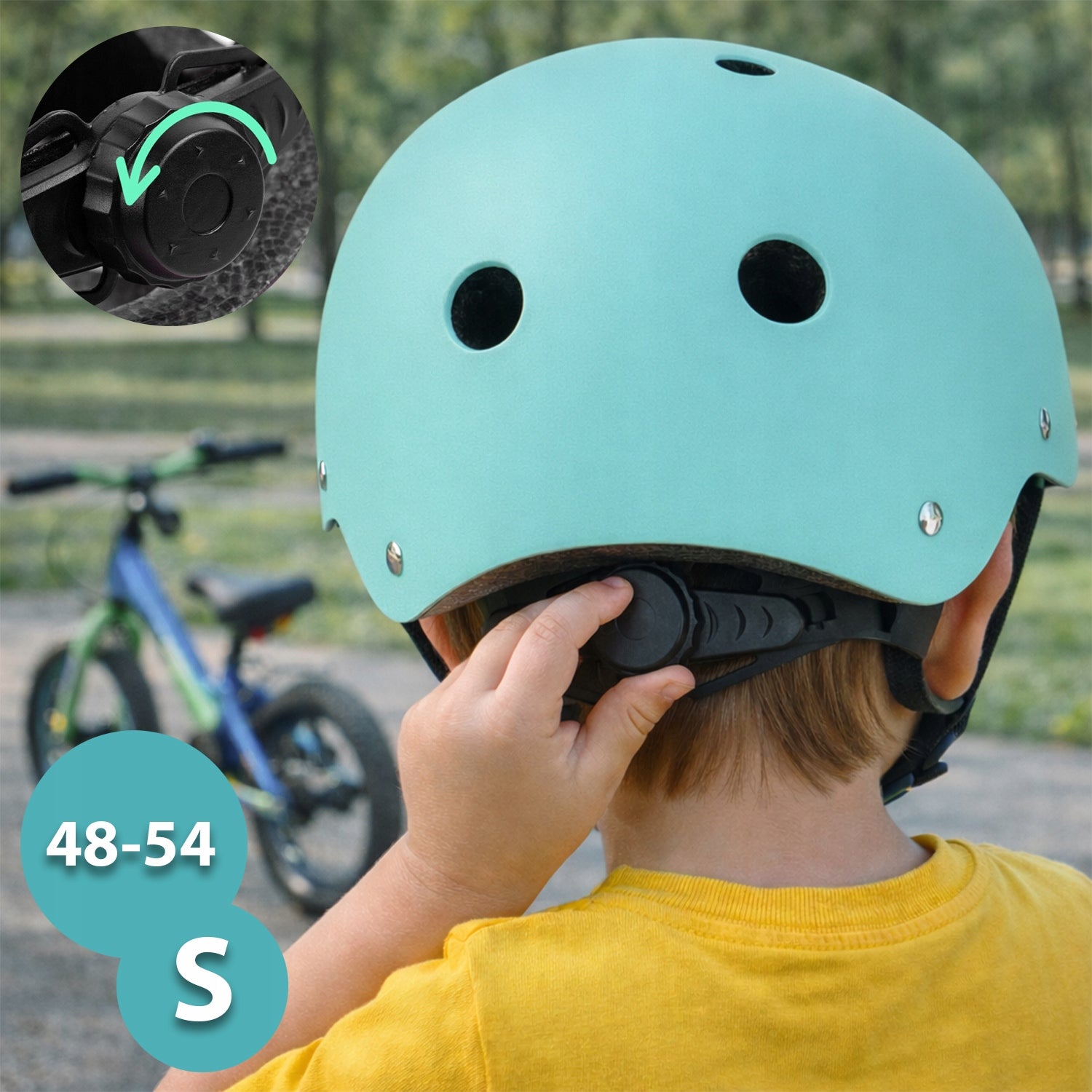 Children's scooter 2in1 with saddle adjustable + LED helmet 3 balance wheels Wheels natural rubber