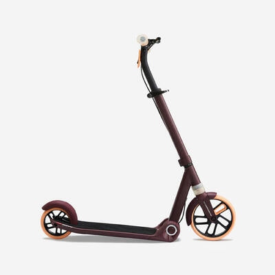 Children's scooter M900 burgundy with orange accent Brand Oxelo