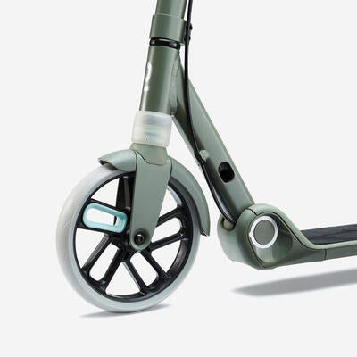 Children's scooter M900 green khaki with light blue accent Packaging status original