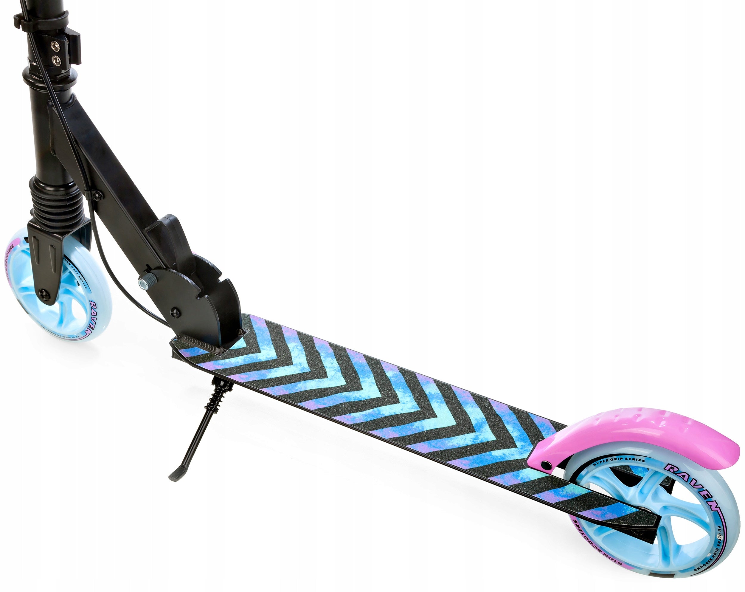 Children's scooter RAVEN Pastelle Black 145mm shock absorption brake bell Kind two-wheeled