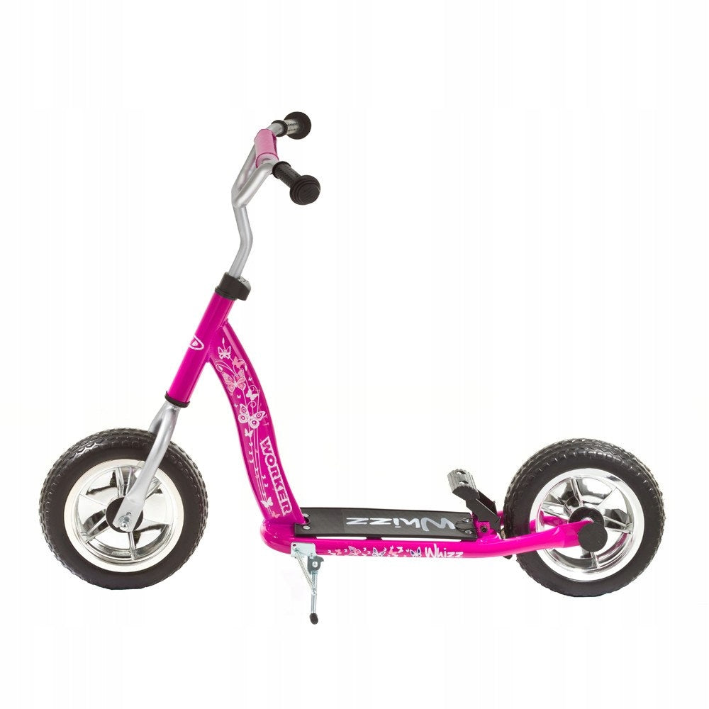 Children's scooter pink WORKER Whizz 100 10" for girls