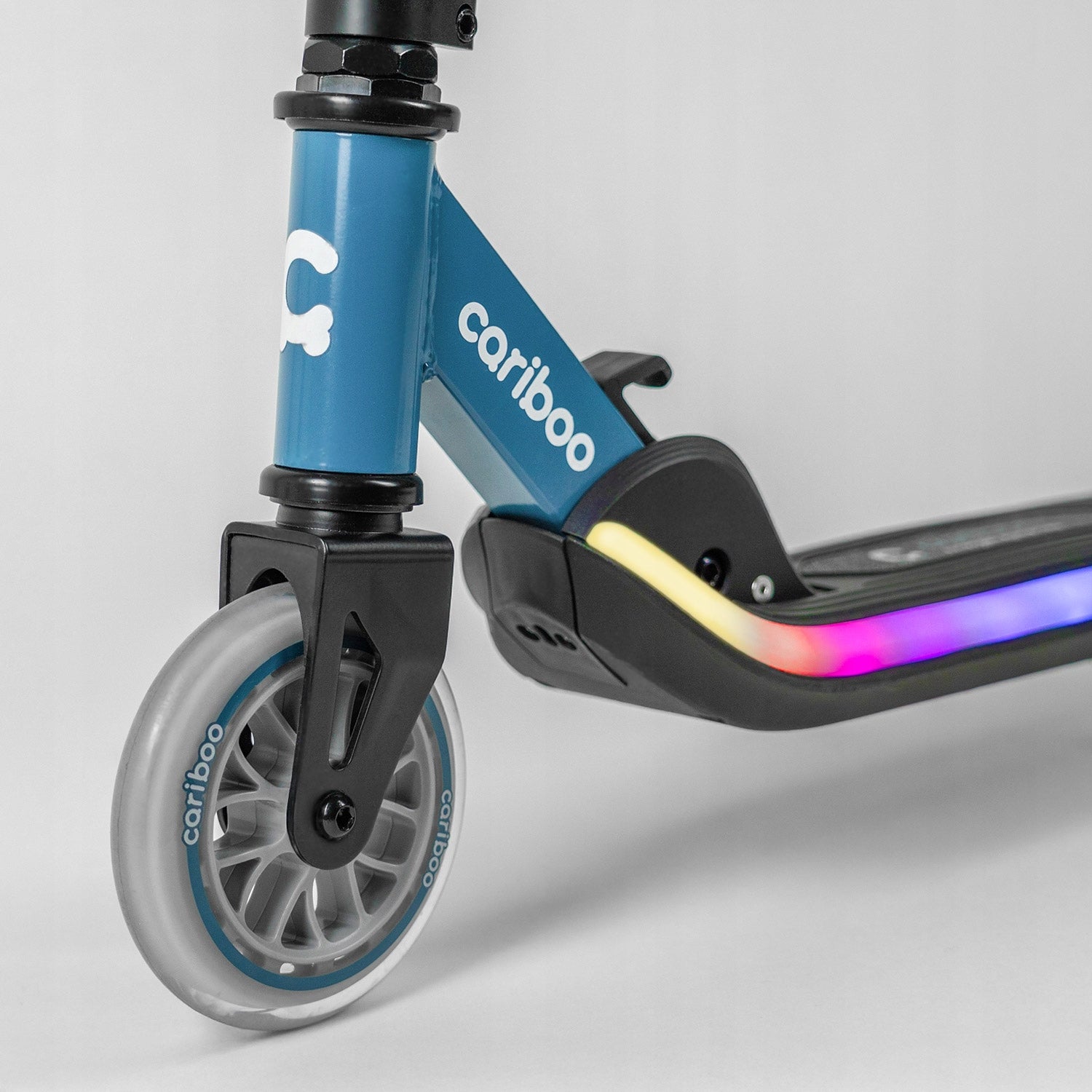 Children's scooter two-wheeled folding CARIBOO LEDstar LED backlight Brake yes