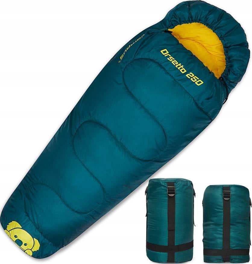 Children's sleeping bag mummy warm for children tourist Campus Orsetto left