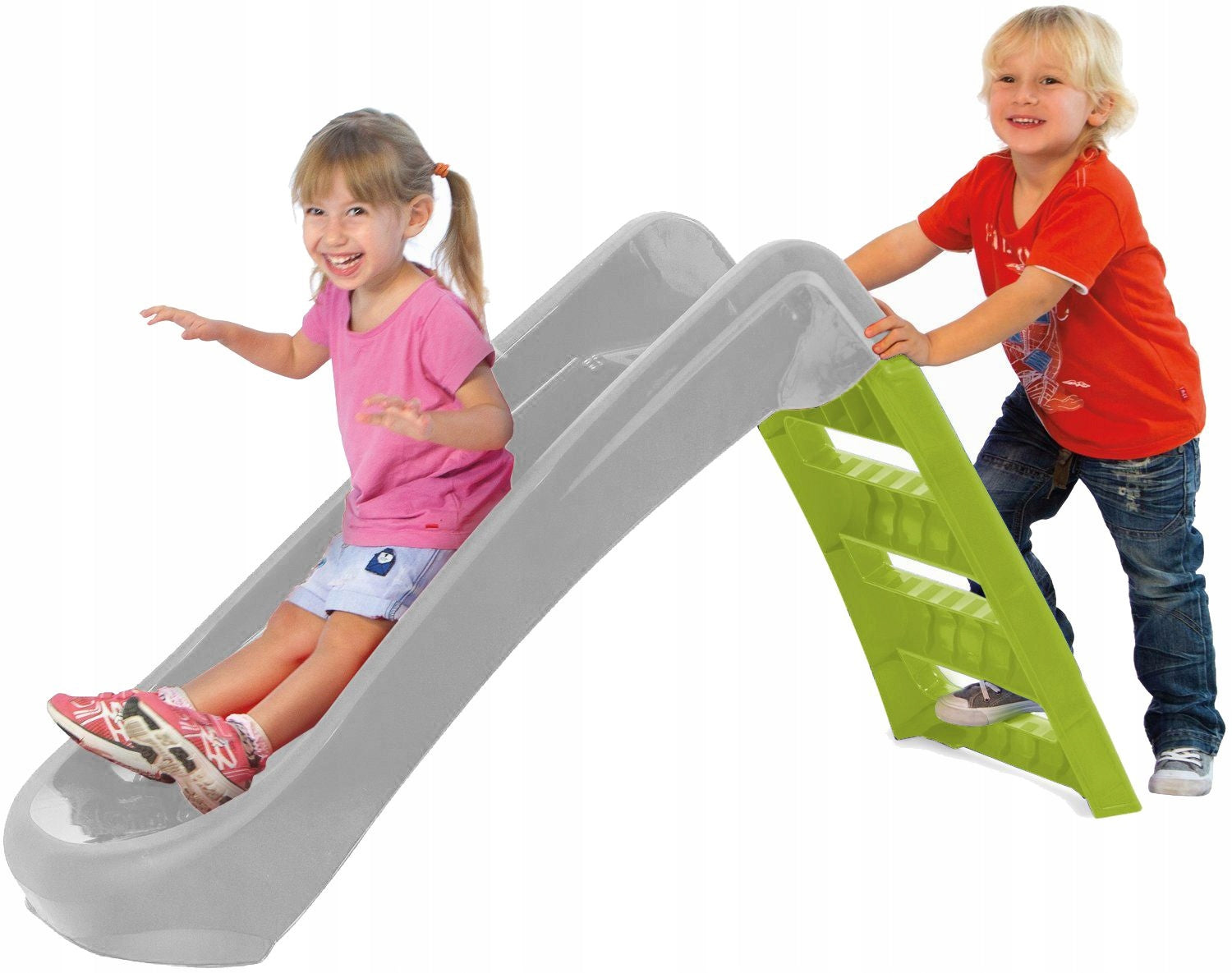 Children's slide FOLDING GARDEN Stable SLIDE 130CM GREY PalPlay Manufacturer code 67055