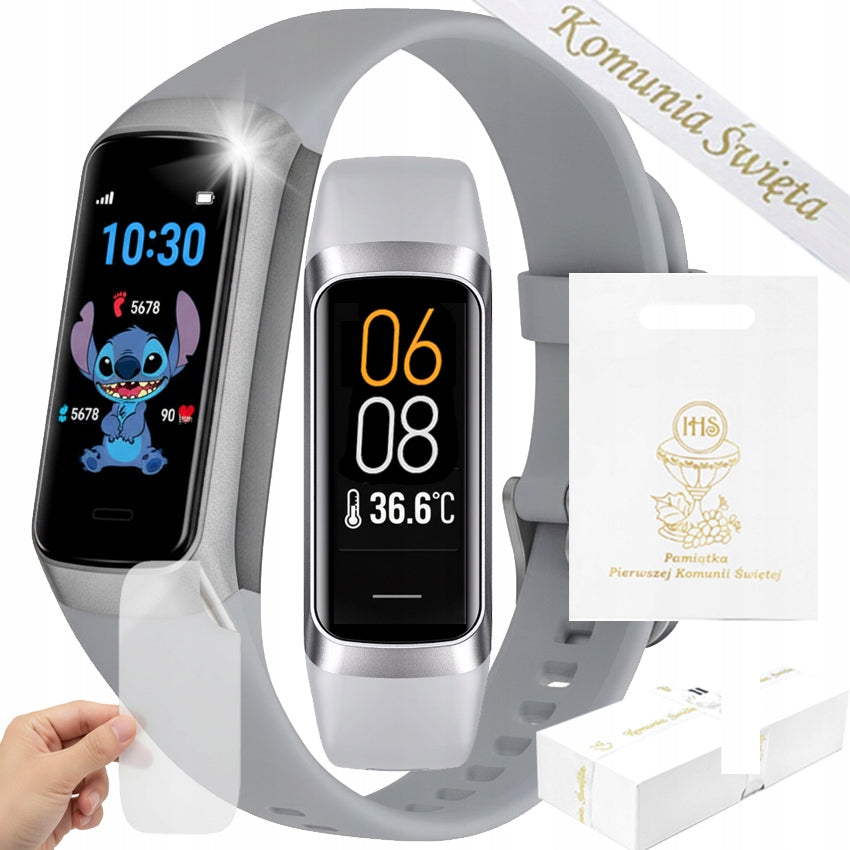 Children's smartwatch | Amoled | Thermometer | Pulse | SMS | Steps