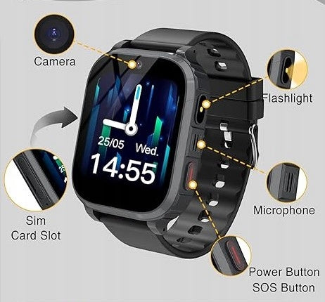 Children's smartwatch with GPS 4G video call SOS IP68 touch screen Brand no brand
