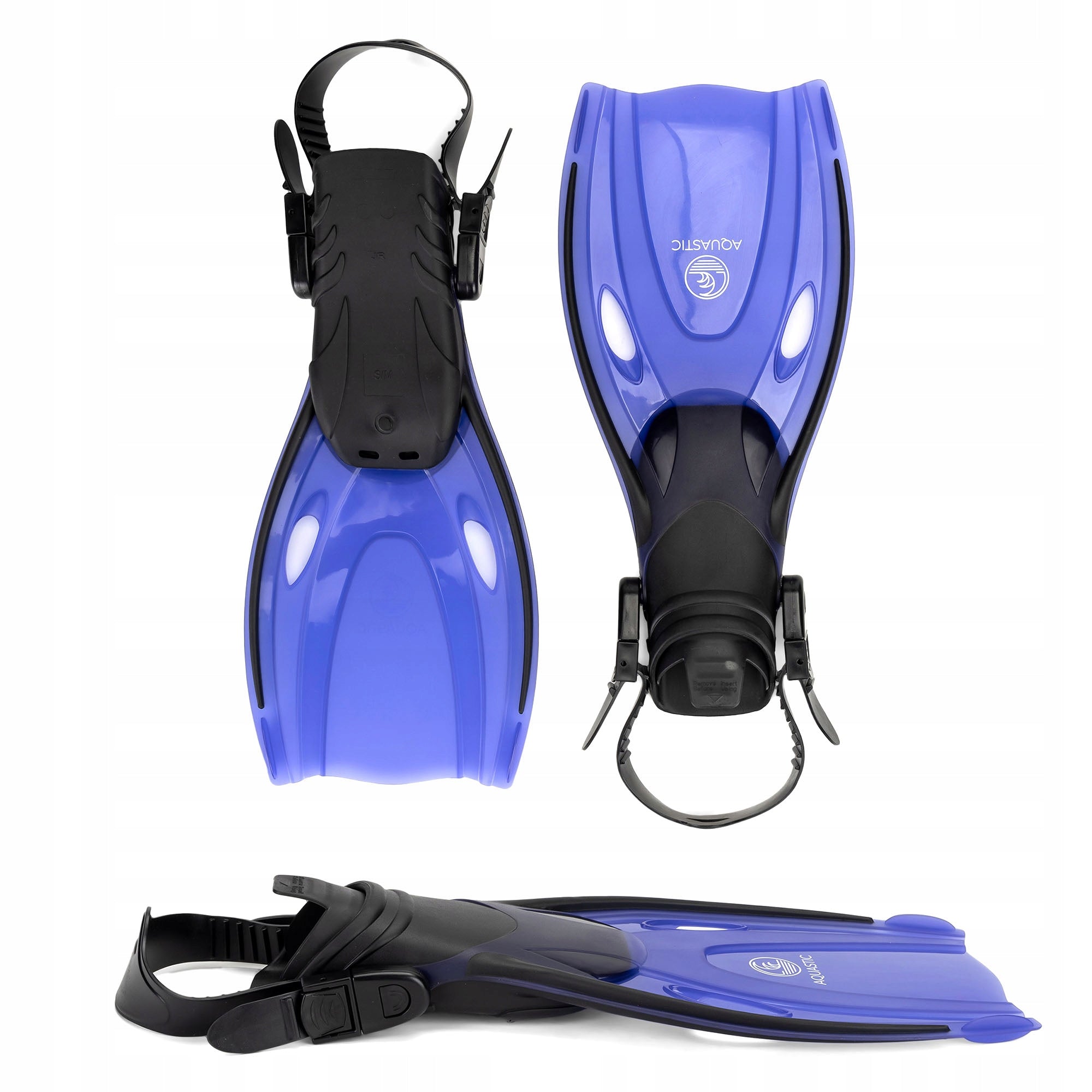Children's snorkeling fins AQUASTIC Shelly dark blue 27/32