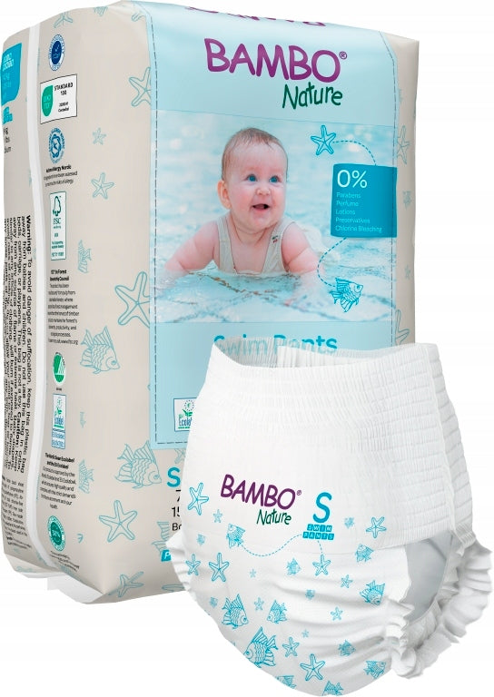 Children's swimming diapers Bambo Nature (7-12 kg, 12 pcs.)