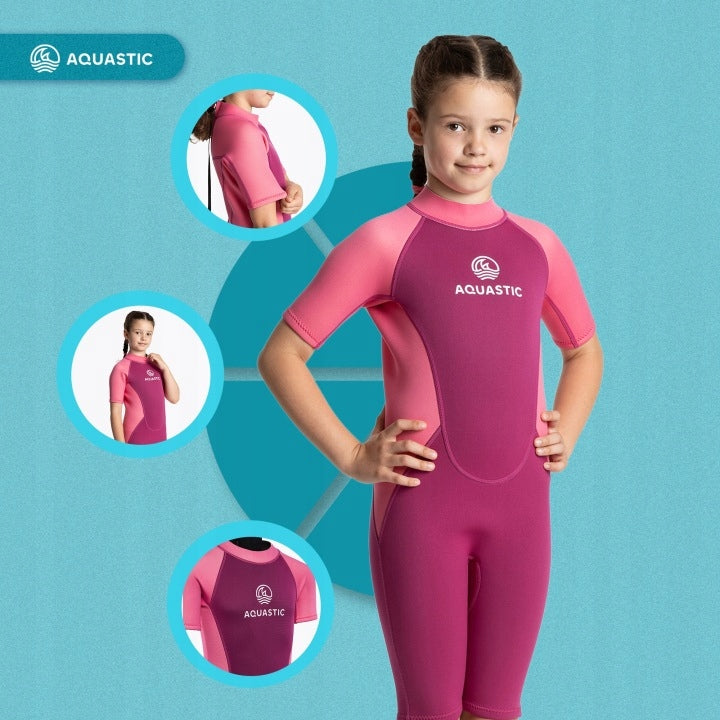 Children's swimming foam AQUASTIC Wavey Jrg 2 mm pink Packaging status original