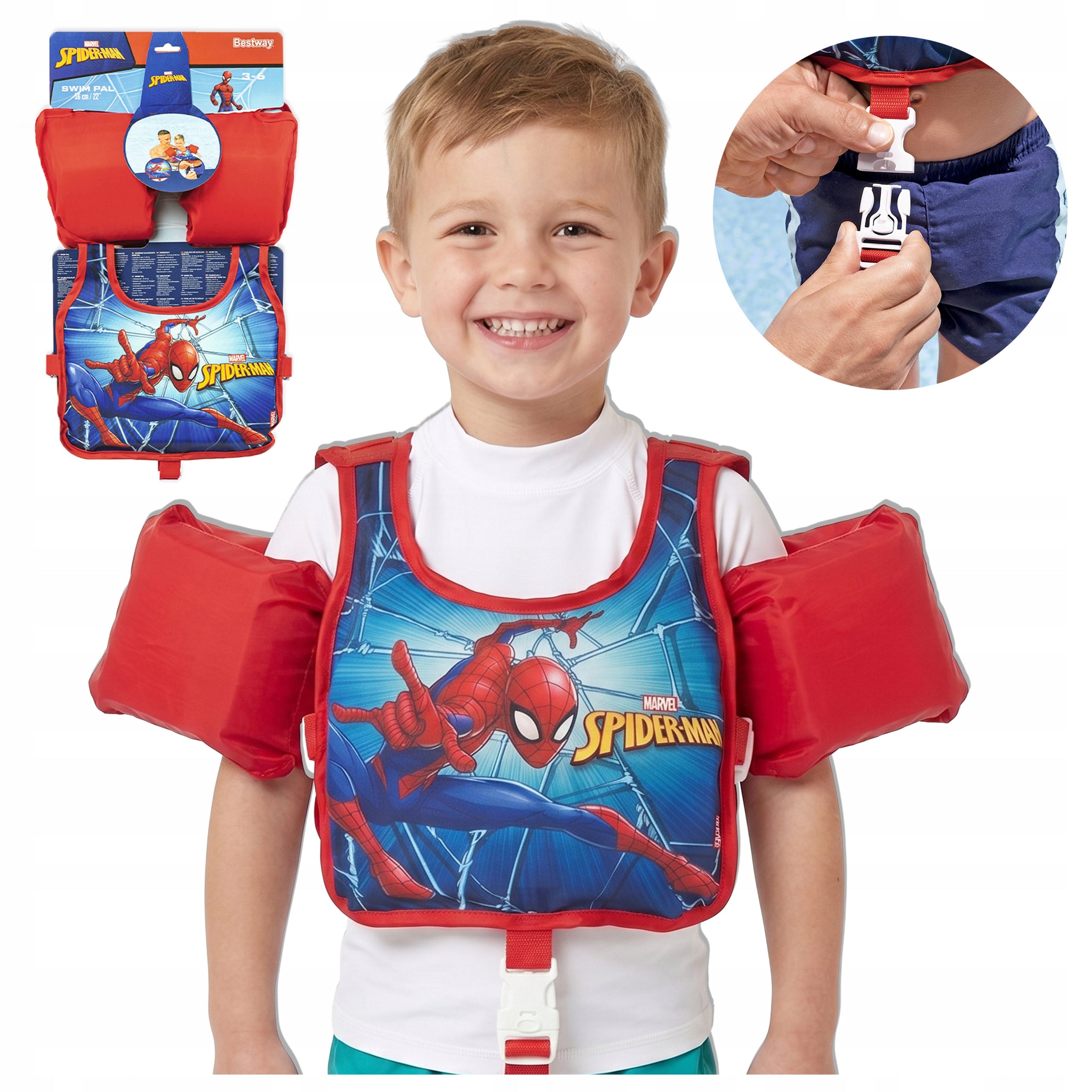 Children's swimming vest Bestway Spider-Man 98795 3-6years Brand Bestway
