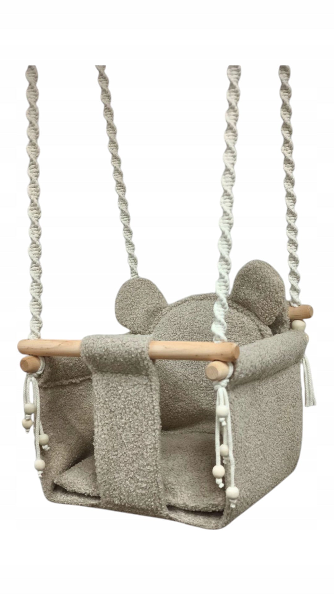 Children's swing TOLINKA boucle bear 26x26 for home on terrace