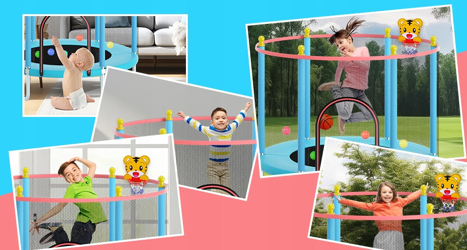 Children's trampoline 150 cm, up to 200 kg, adjustable P767 Brand no brand