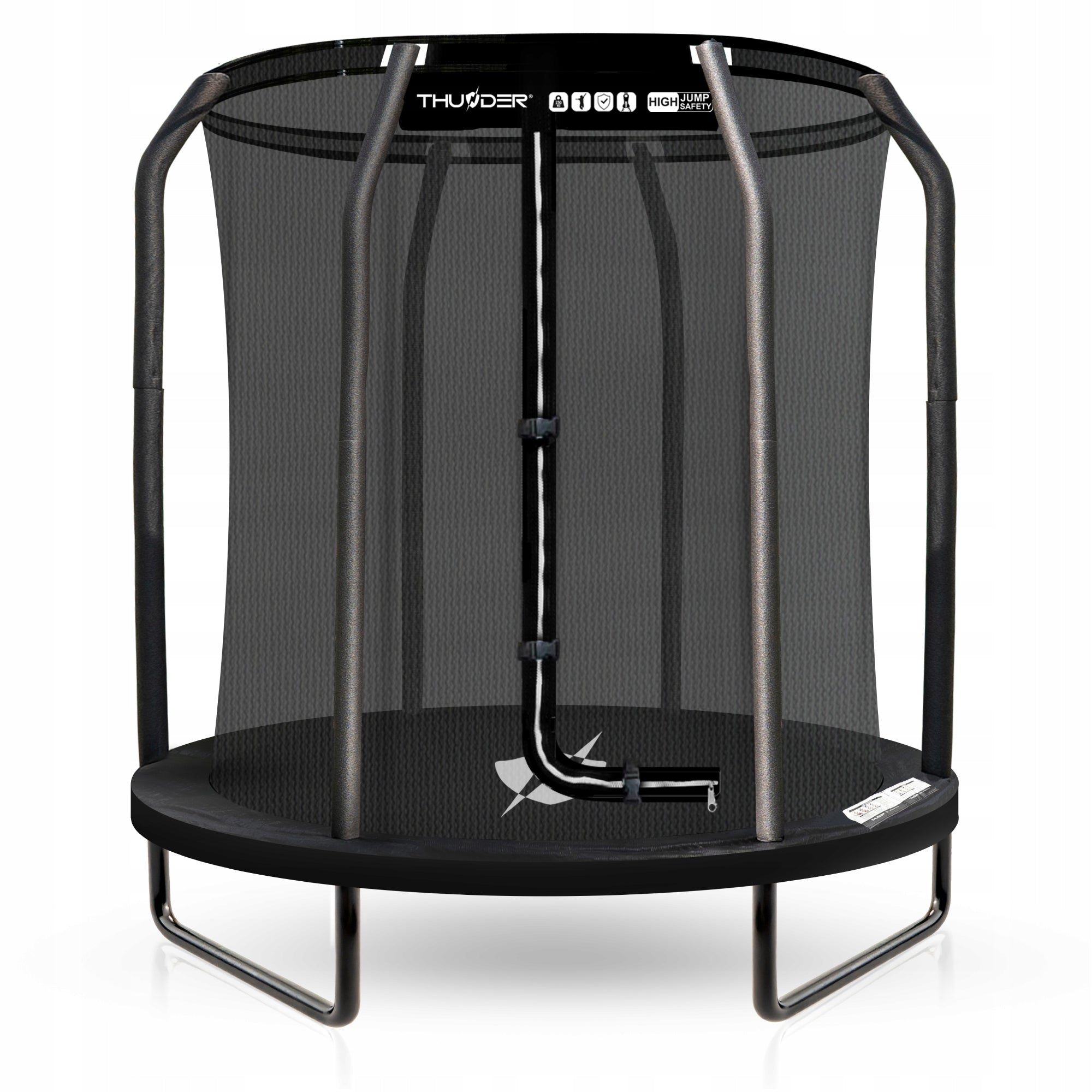Children's trampoline for home small 4.5FT 140CM safe net Thunder