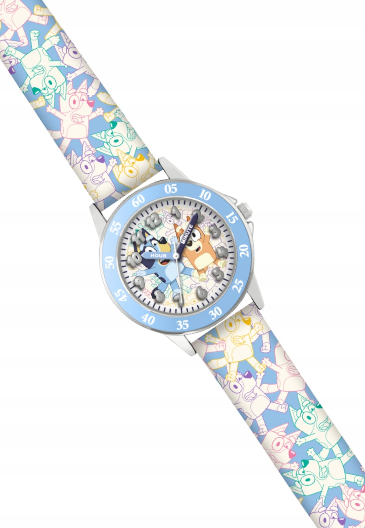 Children's watch Bluey BLY9004 blue, universal size, light blue Brand Disney