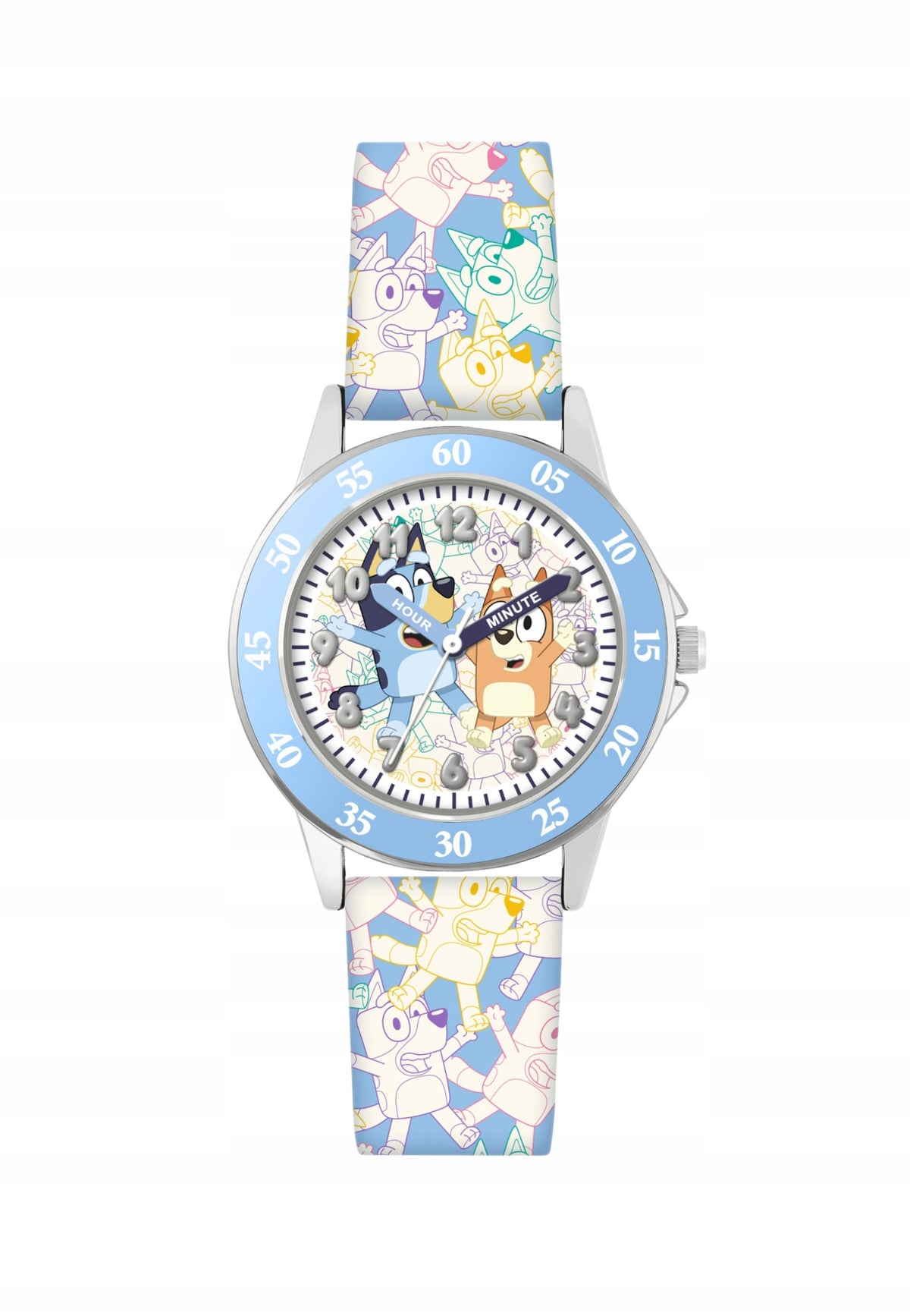 Children's watch Bluey BLY9004 blue, universal size, light blue